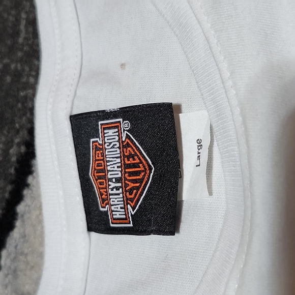 HARLEY DAVIDSON MOTORCYCLE 2010-2012 STUDDED BAR & SHIELD WINGS TEE-SHIRT LARGE - Picture 7 of 16